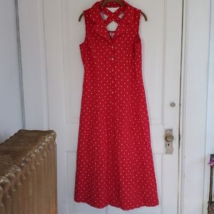 Dress Barn Polka Dot Buttondown PinUp Dress